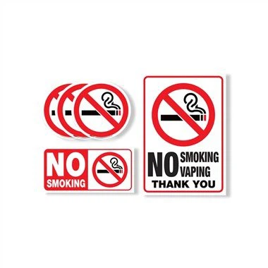 No smoking No Vaping Symbol Sticker