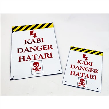 Egendefinert høyspenningsfareskilt