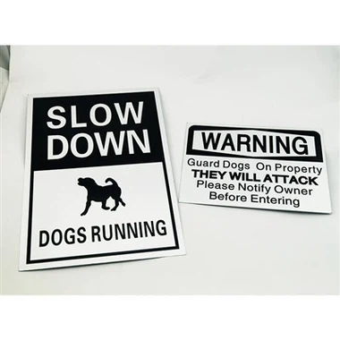 Slow Down-skilt for nabolag