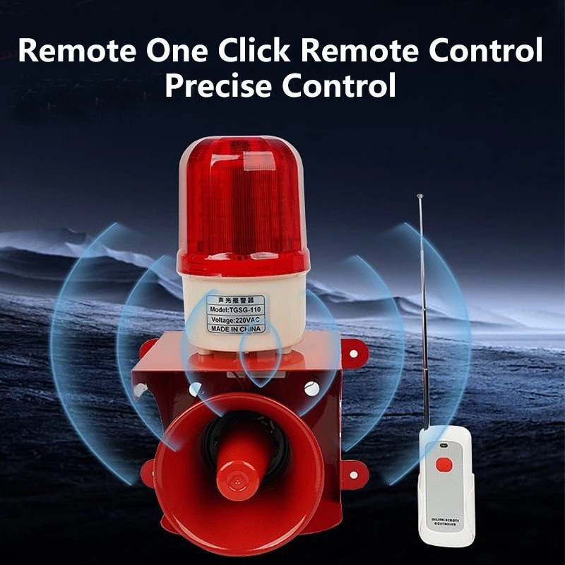 Wireless Remote Control Sound Light Alarm